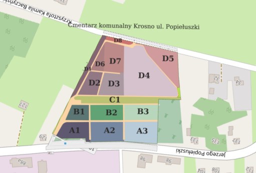 Obraz przedstawiający Cmentarz komunalny ul. Popiełuszki