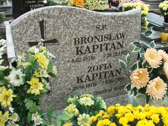 Grób Bronisław Józef Kapitan