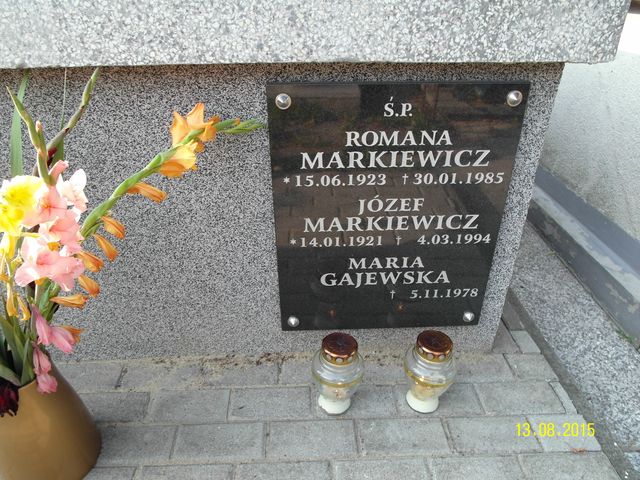 Grób Romana Markiewicz