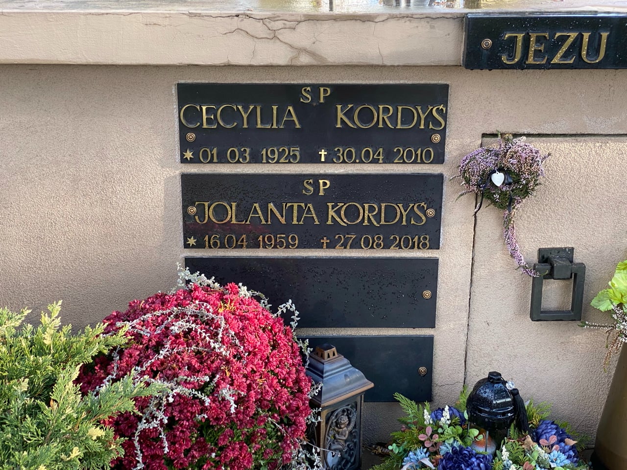 Grób Cecylia Kordyś