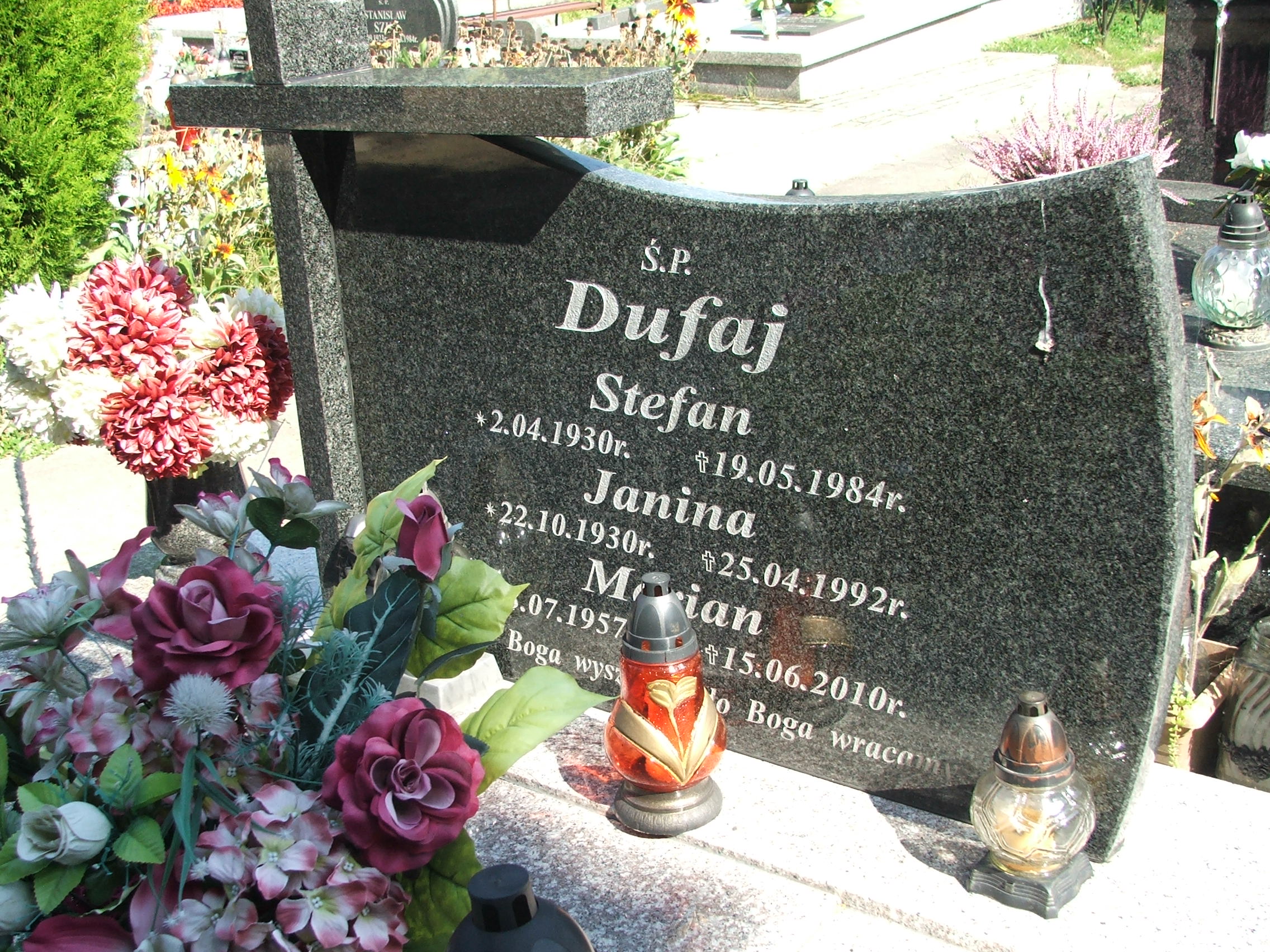Grób Marian Wojciech Dufaj