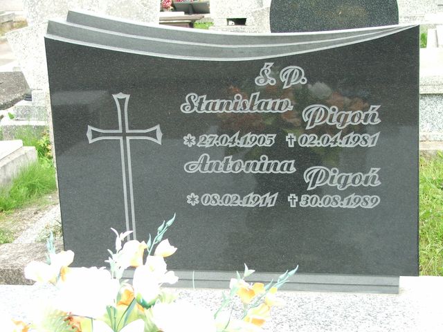 Grób Antonina Pigoń