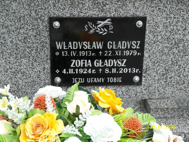 Grób Zofia Gładysz
