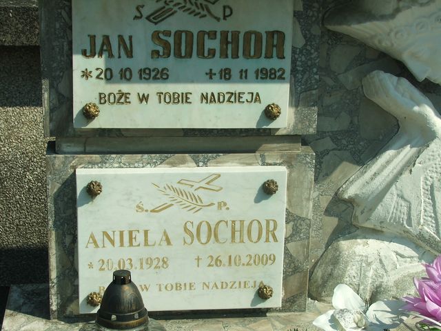 Grób Aniela Sochor