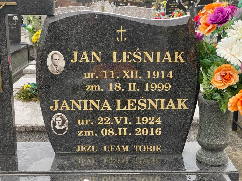 Grób Janina Leśniak