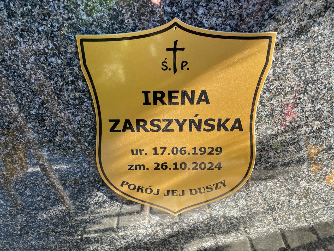 Grób Irena Zarszyńska